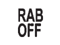 נורית חיווי מערכת RAB מנותקת (אם קיימת)